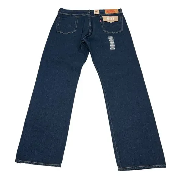 Levi’s 501 Original big E button fly men’s dark wash jeans